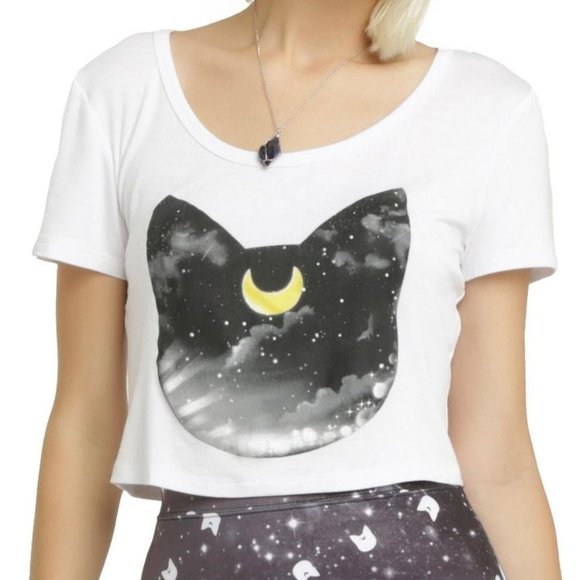 Sailor Moon Luna Crop Top - Juniors - Picture 1 of 1
